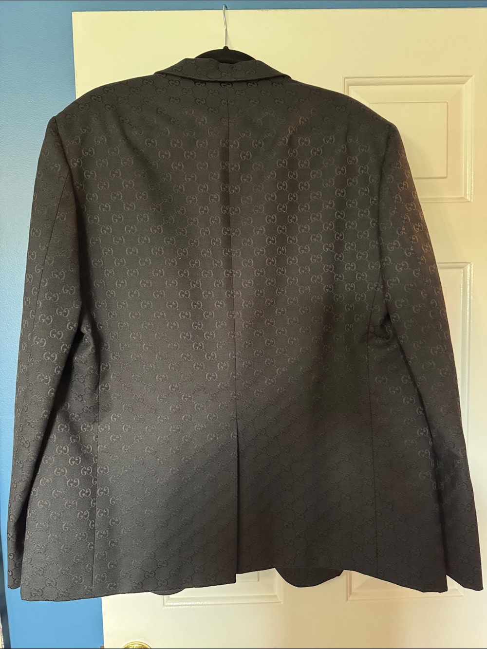 Gucci Black Tonal Monogram Men's Blazer - Picture 9 of 14
